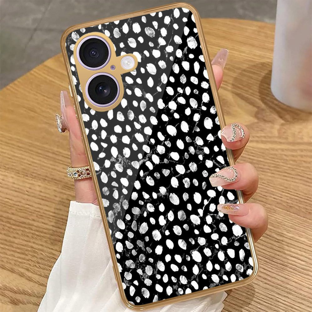 iPhone 16 - Vanilla Dream Series - HQ Premium Shine Durable Golden Electroplate Case