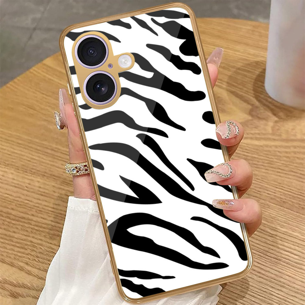 iPhone 16 - Vanilla Dream Series - HQ Premium Shine Durable Golden Electroplate Case