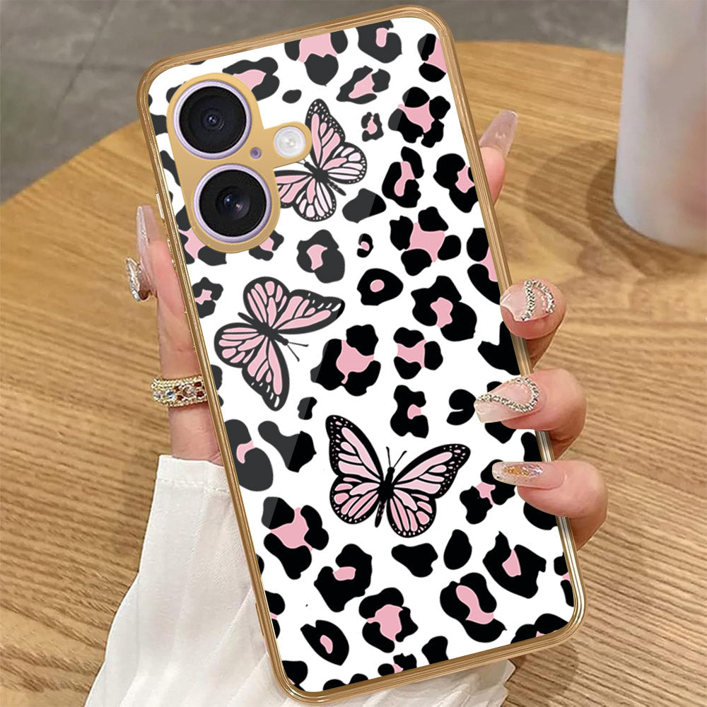 iPhone 16 - Vanilla Dream Series - HQ Premium Shine Durable Golden Electroplate Case