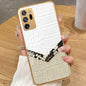 Samsung Galaxy Note 20 Ultra - Printed Skins Series - HQ Premium Shine Durable Golden Electroplate Case
