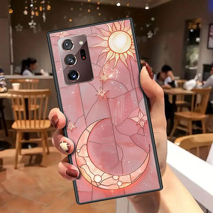 Samsung Galaxy Note 20 Ultra Cover - Celestial Starry Universe Series - HQ Ultra Shine Premium Infinity Glass Soft Silicon Borders Case